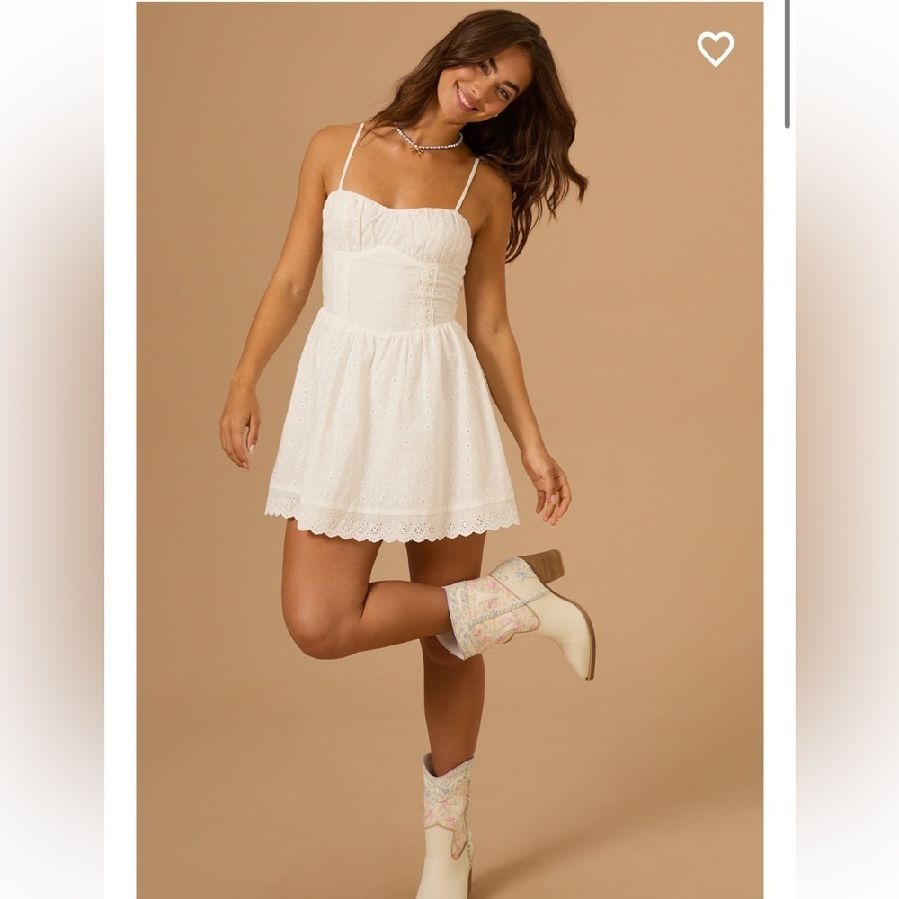 New with tags Altar’d State Ophelia Eyelet Mini Dress - Picture 2 of 5